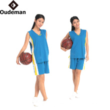 100% ployester comfortable basketball jersey sets womens custom blank basketball uniform sportswears